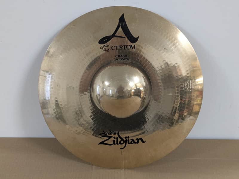 Zildjian 14" A Custom Crash Cymbal 1991 - Present - Brilliant image 1