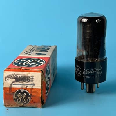 1953 General Electric 6V6 Vintage Smoked Glass Vacuum Tube! Tests Good! T564 image 1