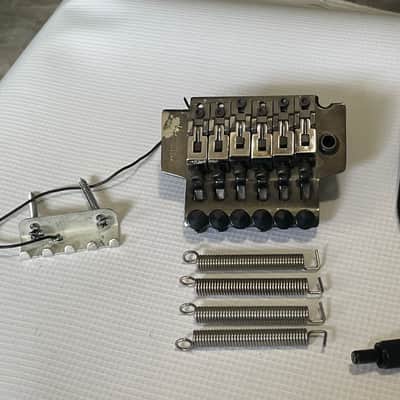 1990's Korean Ibanez RG Series LO-TRS II Cosmo Black Floyd Rose Tremolo Bridge Vibrato & Arm image 1