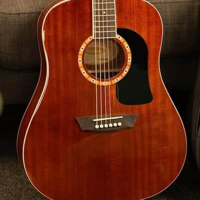 Washburn WD100DL Dreadnought Mahogany Acoustic Guitar w/ Gigbag (WD100DLMK-U) image 10