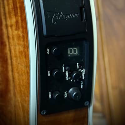 Takamine  TSP178ACK N 2019 -Flame Koa/ Thinline/ Arched Top/ W Pickup image 4