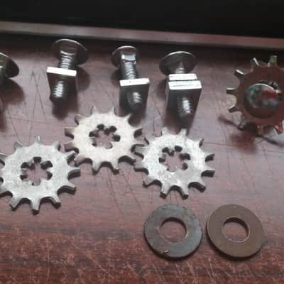 Rogers VINTAGE DRUM PARTS LOT Star  Washers CARRIAGE BOLTS / FOR TOM / LEG MOUNT BRACKETS image 2