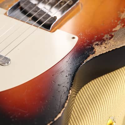 Fender Custom Shop 1955 Telecaster Masterbuilt Andy Hicks Heavy Relic 2-Tone Sunburst image 8
