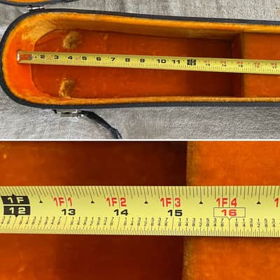 Vintage 1960’s-1970’s Gibson Hardshell EB Bass Case Made in USA Yellow Gold Interior - TLC image 22