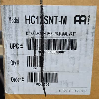 Meinl Percussion HC12SNT-M Headliner Series Conga 13" W/Basket Stand Natural image 10