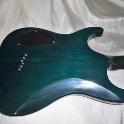 Washburn X-50 Q -Guitars4cancer- Neck-thru body, Quilted Maple Top, Trans Blue, Bound, Buzz Felten image 16