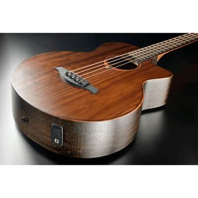 Lag SAUVAGE-BCE Sauvage Series Jumbo Cutaway Pale Brankowood Top Khaya Neck 4-String Acoustic-Electric Bass Guitar w/Gig Bag image 7
