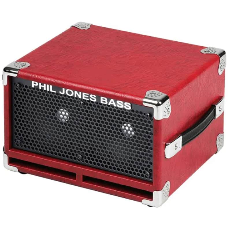 Phil Jones C2 Compact 2 2x5” Bass Cabinet in Red 8 Ohm image 1