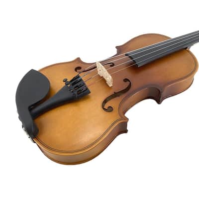 YoungMonic 1/2 Violin for Adults Violin Fiddle Set for Beginners with Shoulder Rest Bow Bridge Hard Case and Extra 4strings image 4