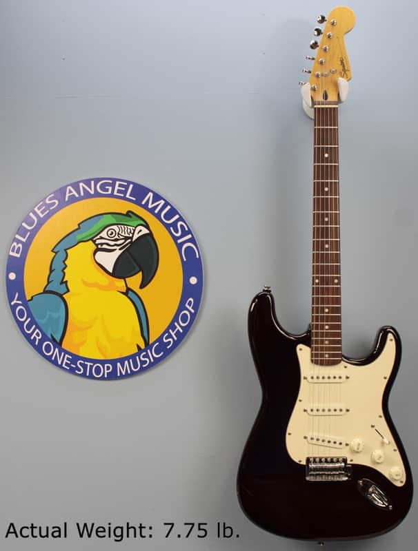 Squier Stratocaster Gold Label - Made in Korea 1997 - Dark Midnight Wine image 1