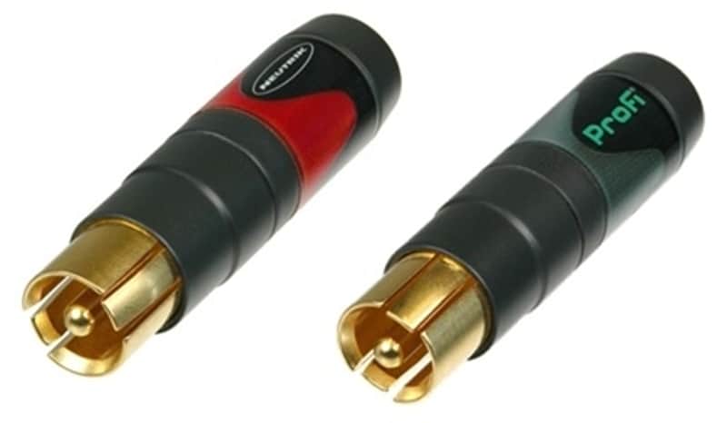 Neutrik NF2CB/2 Pair of RCA Plugs for Large Diameter Cable image 1