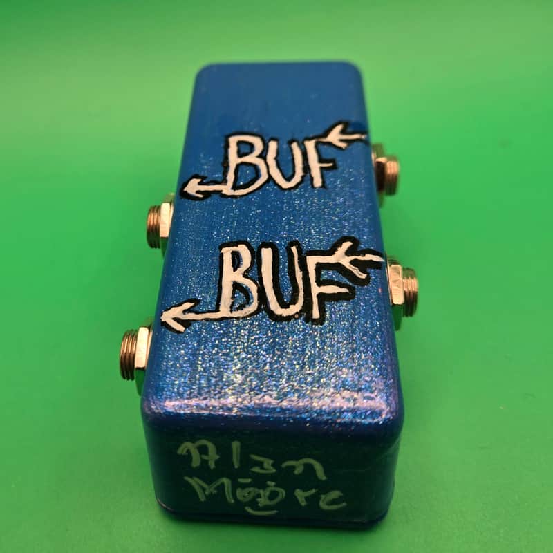 Handmade "BufBuf" dual buffer pedal in nano enclosure image 1