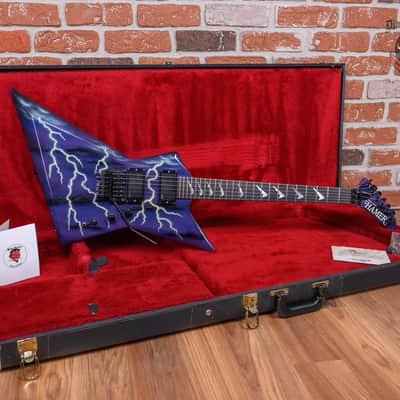 Hamer Scepter Lightning Bolt Day Glo Graphic 1987 w/OHSC image 2