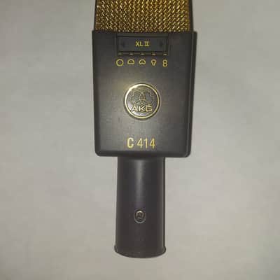 AKG C414 XLII Large Diaphragm Multipattern Condenser Microphone 2010s - Black image 2