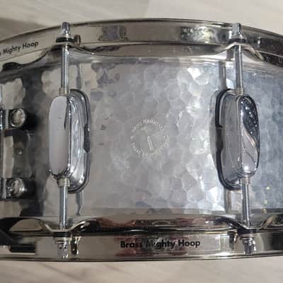 RARE Vintage Tama Hand Hammered 3mm aluminum 14x5.5 Snare drum PA355H image 2