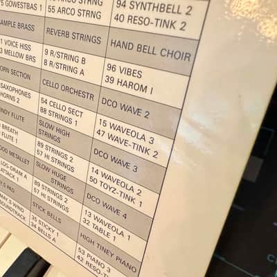 Roland Roland Super JX (JX-10) sound chart patch sheet 1985 image 3
