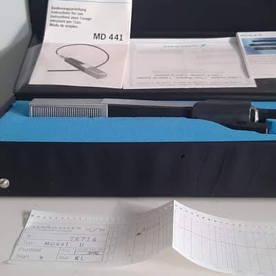 Sennheiser MD 441U Supercardioid Dynamic Microphone 1971 - Present - Black image 2