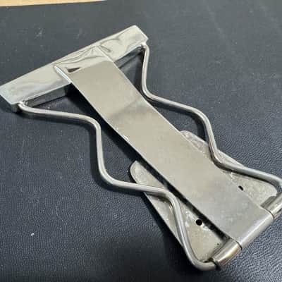 Gibson Vintage 1959 Gibson ES-175 Nickel Zig Zag Tailpiece 1957 1958 1960 1961 image 2