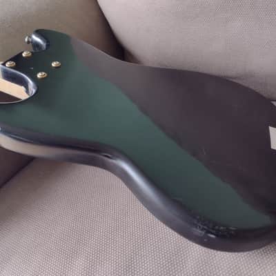 Modded Squier Bronco 2021 Black Fretless Vintage Look Killswitch image 12