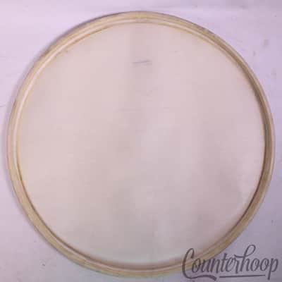 Slingerland 22"Bass Drum Genuine Calf Skin Head Batter Vintage 50s Radio King US image 3