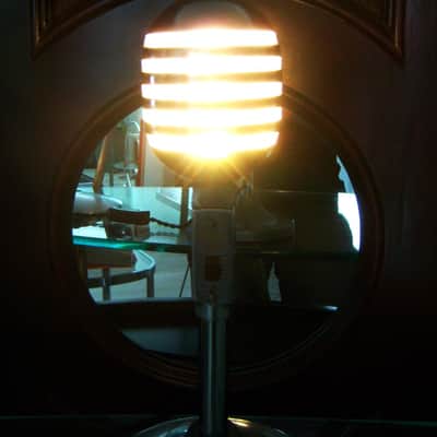 Vintage 1950's Electro-Voice 950 Cardax Crystal Microphone w cable mod LED light lamp # 1 image 11