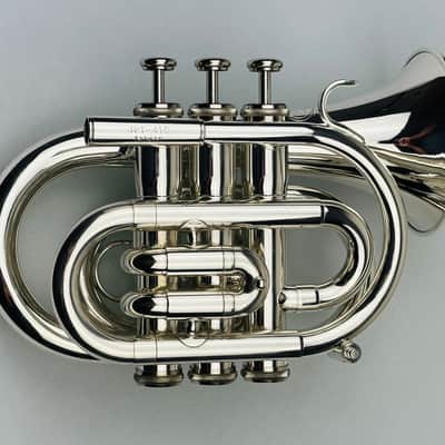 Jupiter JPT-416 Bb Pocket Trumpet that is Silver Plated and in Mint Condition! image 17