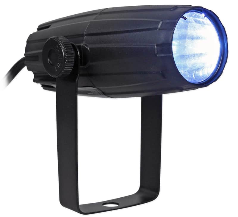 Chauvet DJ LED Pinspot 2 High Powered Mirror Ball Spot Light+Gel Pack+Extra Lens image 1