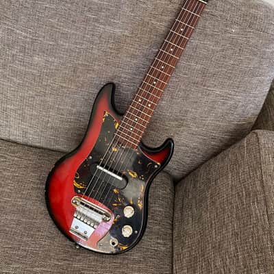 1965 Tombo Ukulet Mini Electric Guitar with AMP in Case! RARE Japanese image 4