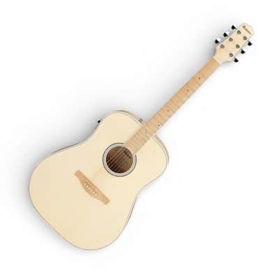 Ibanez AAD77M1E Advanced Acoustic, Open Pore Antique White image 1