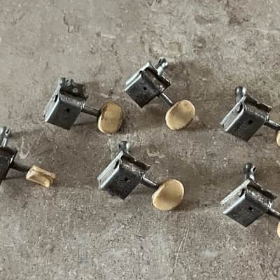 1964 1965 1966 set Fender Musicmaster Duo Sonic Mustang guitar tuners tuning pegs image 1