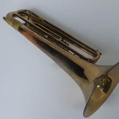 Ludwig Chicago Classic USA 1960s Vintage Brass Baritone Bugle w/ Case image 3