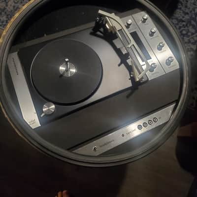 MCM Electrohome Bradford Silvertone Bubble Dome Pedestal Record Player Turntable with Radio image 2