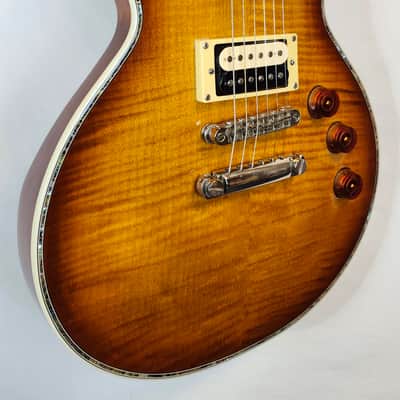 ESP LTD EC-1000FM Deluxe, AA Flame Maple Top, Seymour Duncan Slash APH-2 Set, Amber Sunburst, Korea, w/HSC 2017 image 7