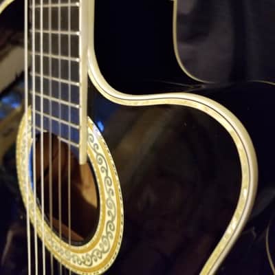 Esteban Malguena..cutaway classical Classical electric...cutaway Black image 5