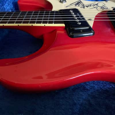 Mosrite Of California The Ventures Model Red Signed By Don Wilson Japan Vintage OHSC MIJ image 4