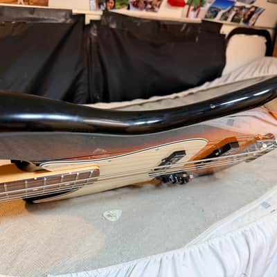 Fender Standard Jazz Bass Left-Handed Electric Bass Guitar Sunburst image 2