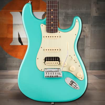 Fender American Ultra Luxe Vintage '60s Stratocaster HSS, Rosewood Fingerboard - Sea Foam Green image 1