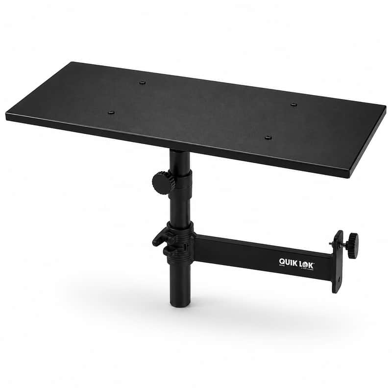 QuikLok ZM-92 Adjustable Monitor / Utility Shelf for Stand Systems image 1