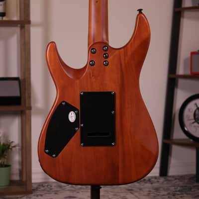 Schecter C-1 Exotic Spalted Maple - Ebony Fingerboard, Satin Natural Vintage Burst image 18