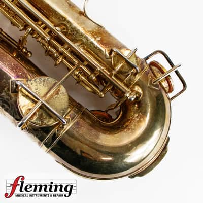 Vintage 1920 King "The King" Alto Saxophone - Brushed Gold Plate image 11