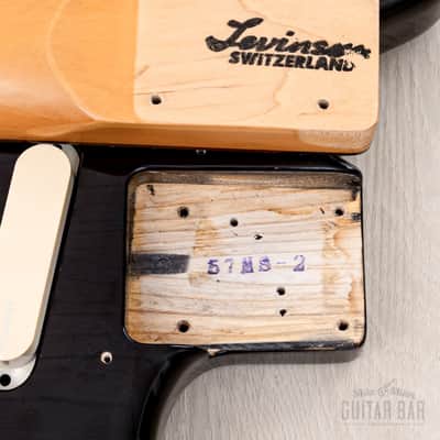 1991 Levinson Blade MG-2 Offset Electric Guitar Trans Black w/ Active EQ/Boost, Japan image 18