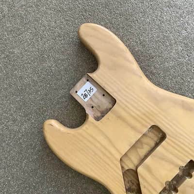 Left Handed Ash Wood Jazz Bass Style 4 String Body image 8