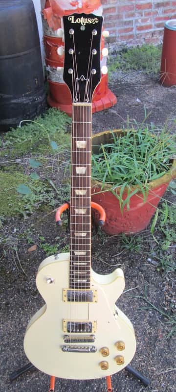 LOTUS Les Paul circa 70s/80s White finish vintage electric guitar plays and sound great image 1