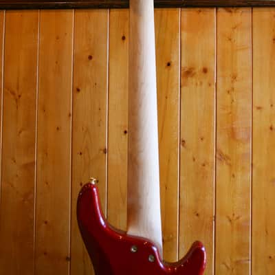 AIO Wolf KTB-6 6 String *Left-Handed *Fretless Bass - Red Burst image 17