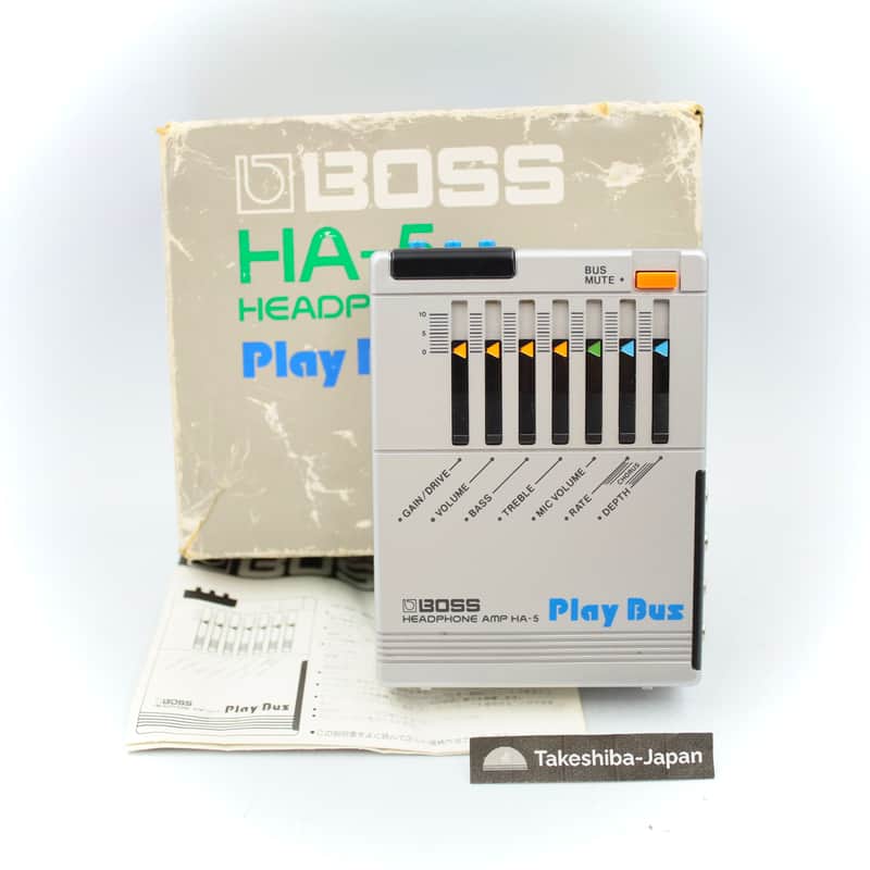 【希少】BOSS ボス HA-5 HEADPHONE AMP Play Bus Boss Playbus HA-5 (12T Feb 84)