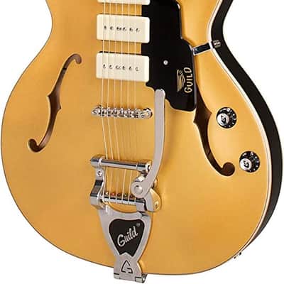 Guild Starfire I Jet 90 with Vibrato - Satin Gold image 5