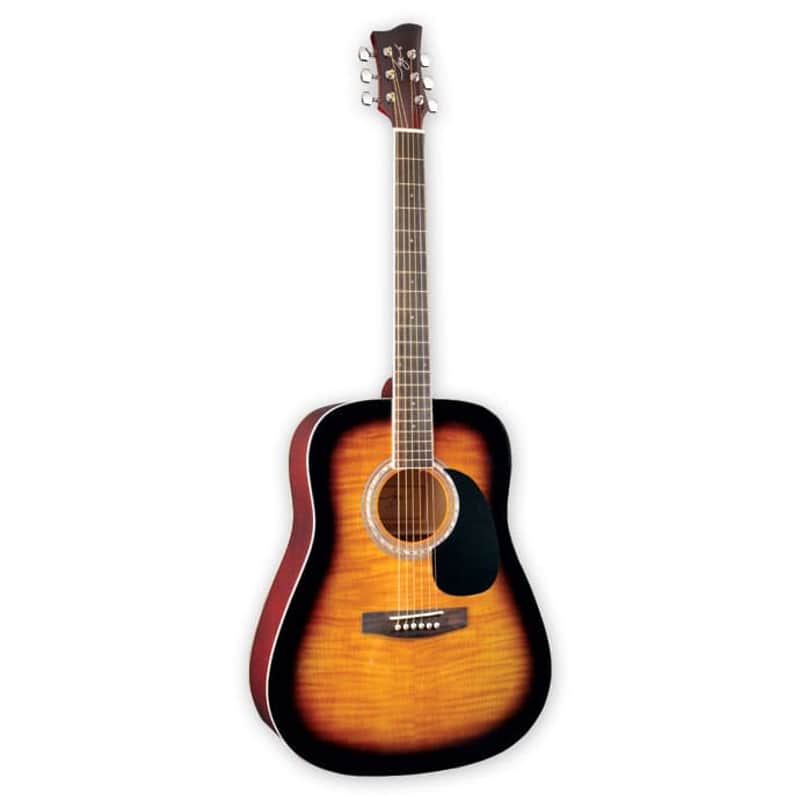 Jay Turser USA Guitar Dreadnaught FT Tobacco Sunburst JJ45F-TSB