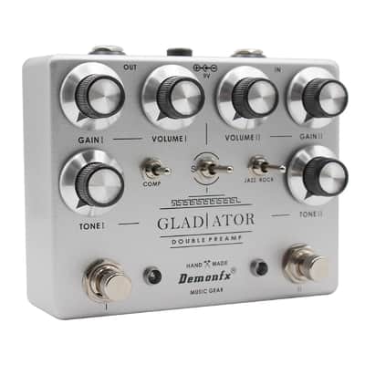 Demon FX GLADIATOR DOUBLE PRE-AMP Guitar Effect Pedal image 2