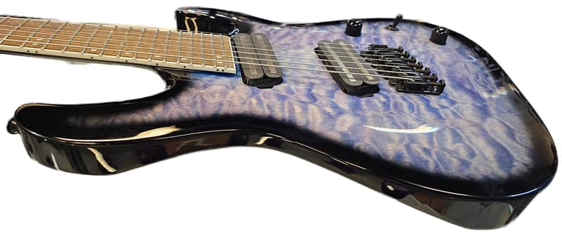 Jackson X Series SLATX8Q MS Soloist Archtop 2019 - Present - Transparent Black Burst image 1
