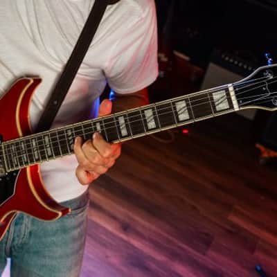Washburn SH35TR Wing Series Semi Hollow Electric Guitar w/Gigbag, Trans Red image 11